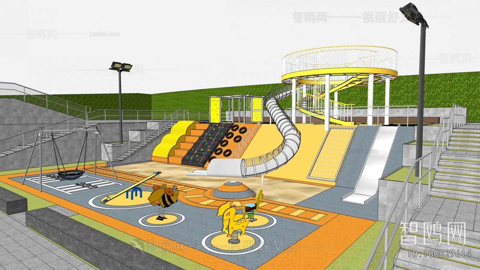 Modern Park Landscape