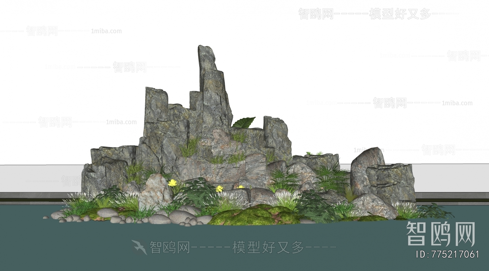 Modern Rockery Waterscape