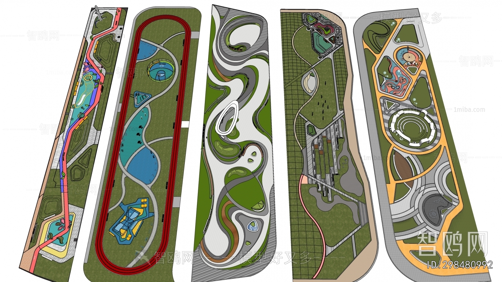 Modern Park Landscape