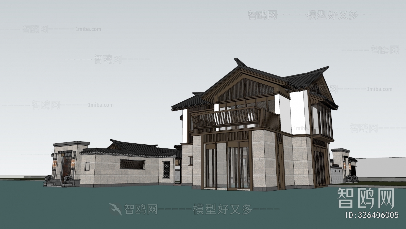 New Chinese Style Building Appearance