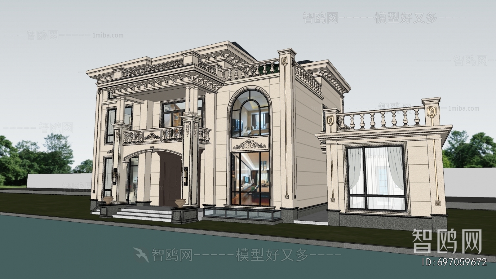 Simple European Style Detached Villa