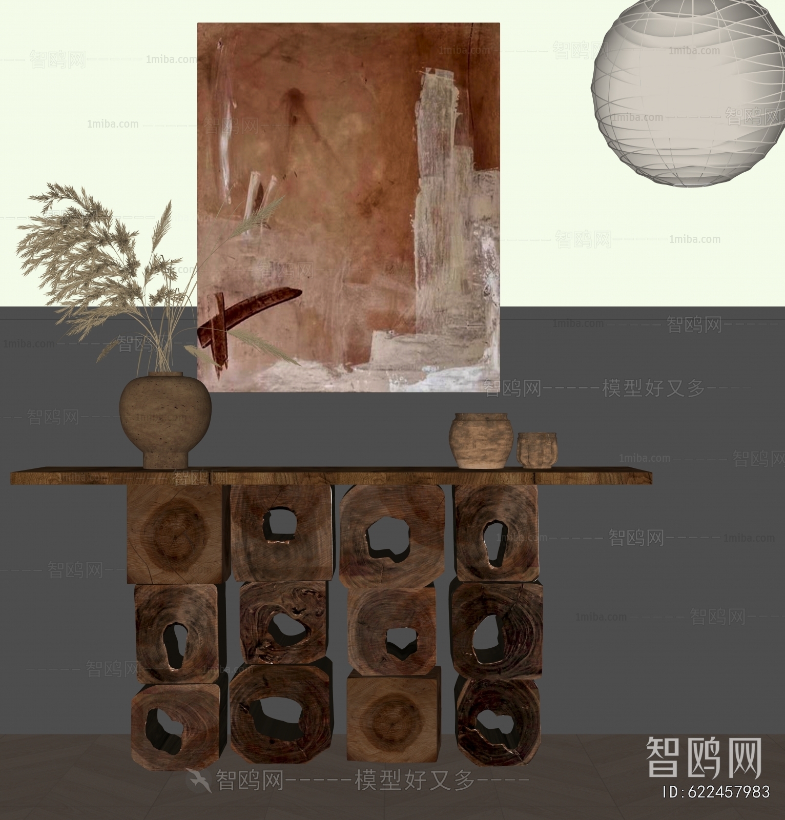 Wabi-sabi Style Console