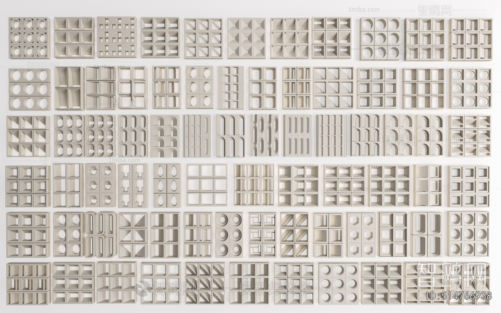 Modern Cement Brick Screen Partition