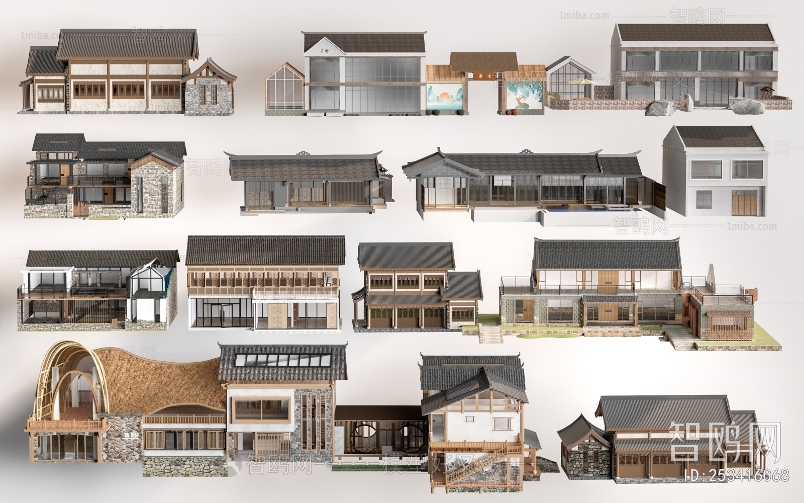 New Chinese Style Building Appearance