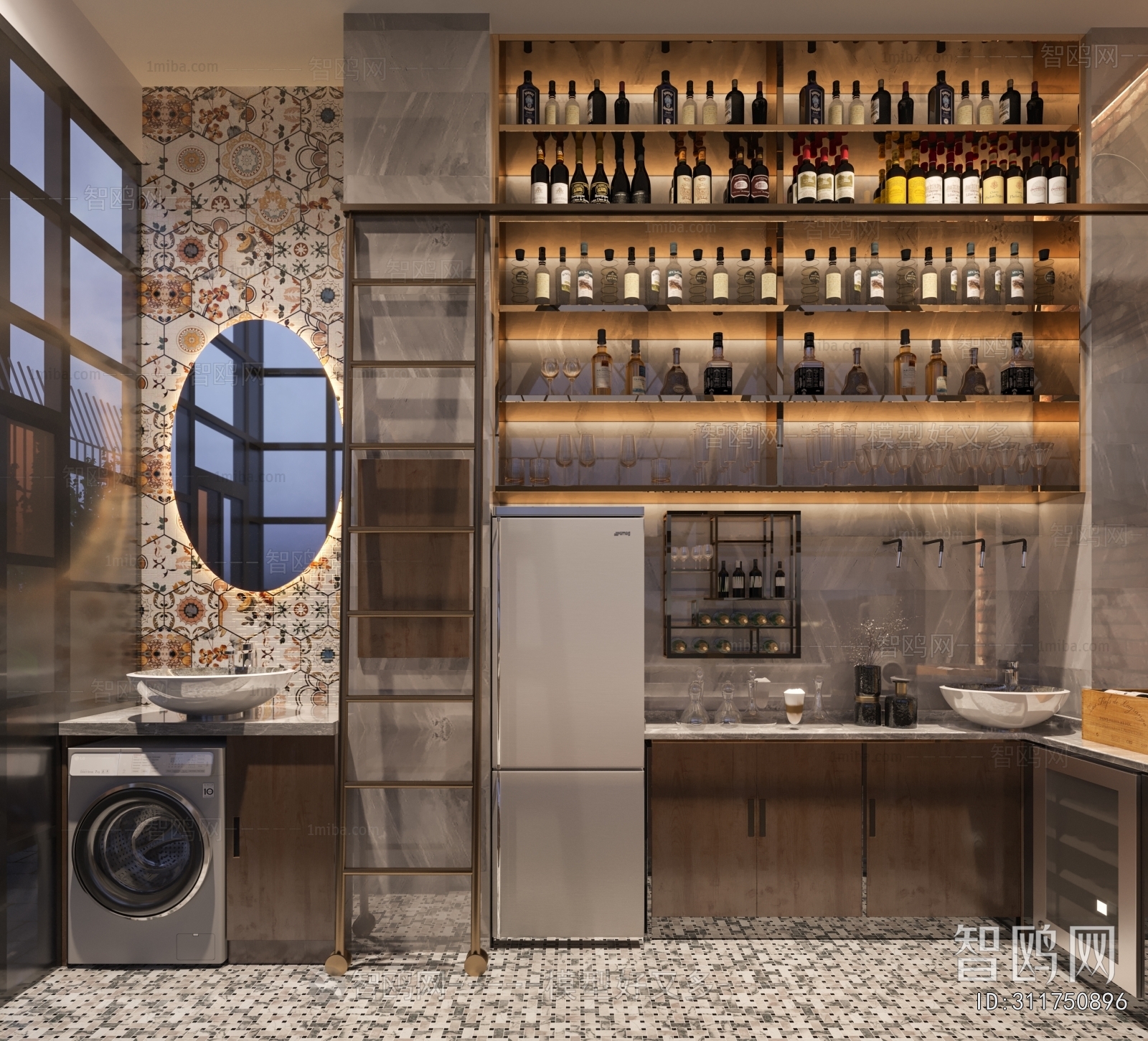 Modern Wine Cellar/Wine Tasting Room