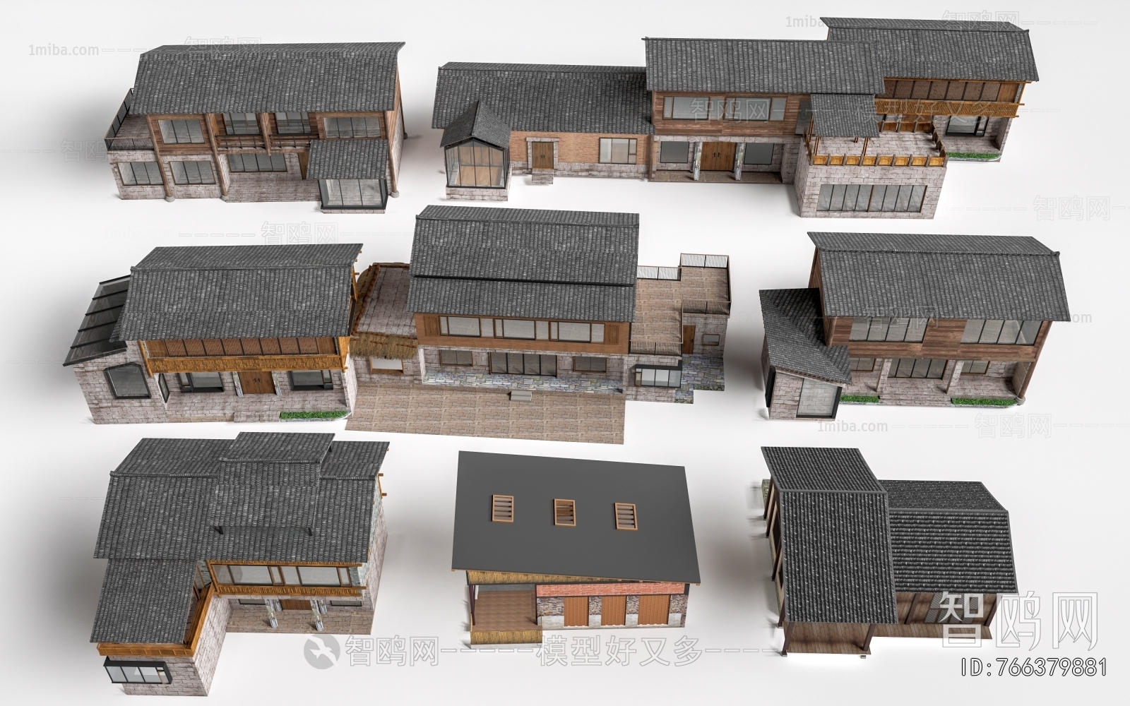 New Chinese Style Appearance Of Commercial Building