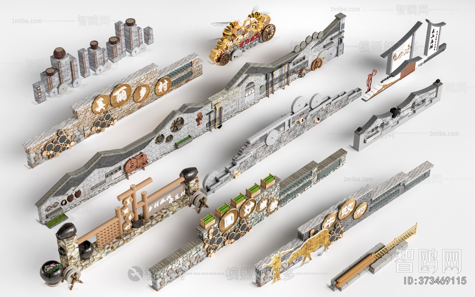 New Chinese Style Landscape Wall