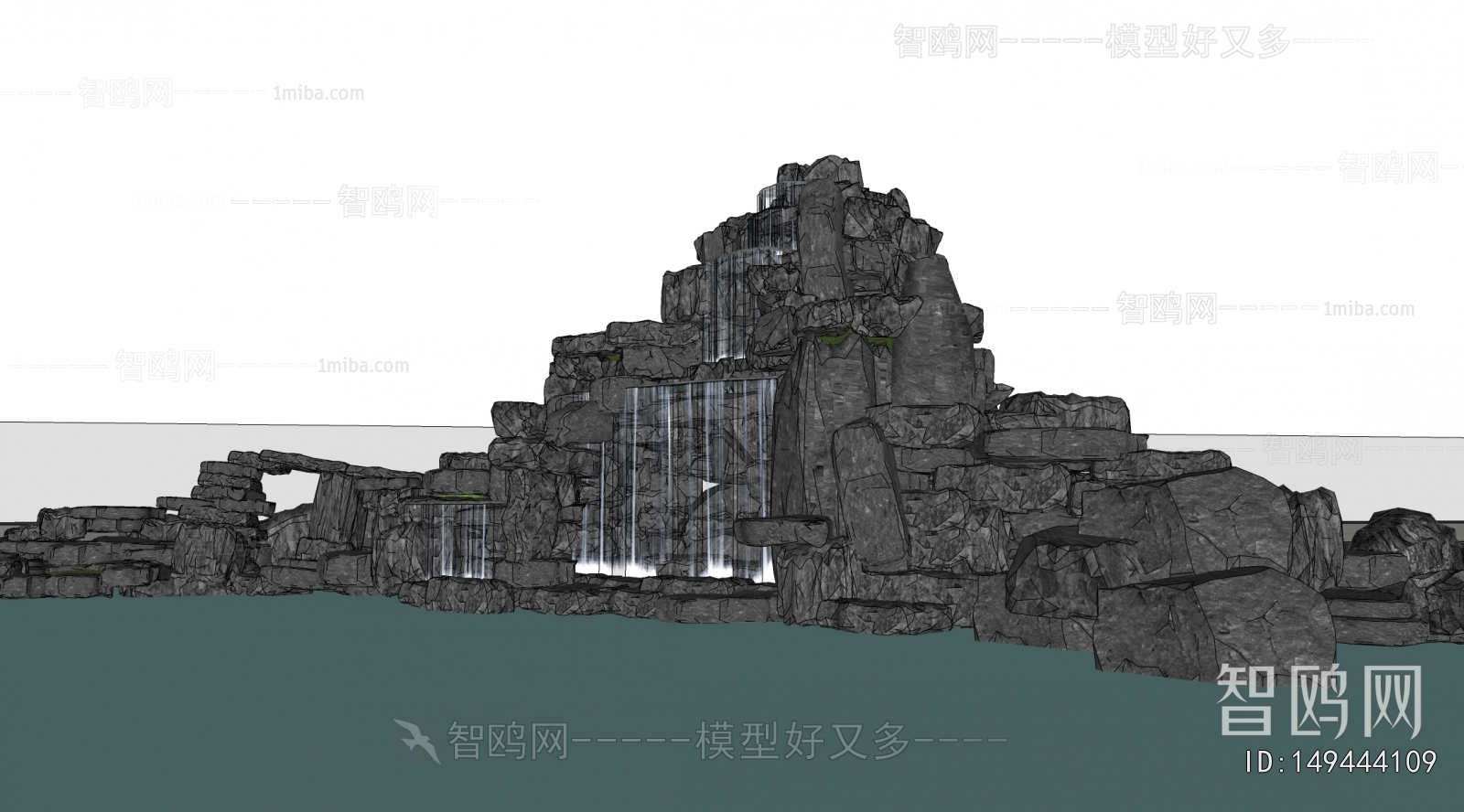 Modern Rockery Waterscape