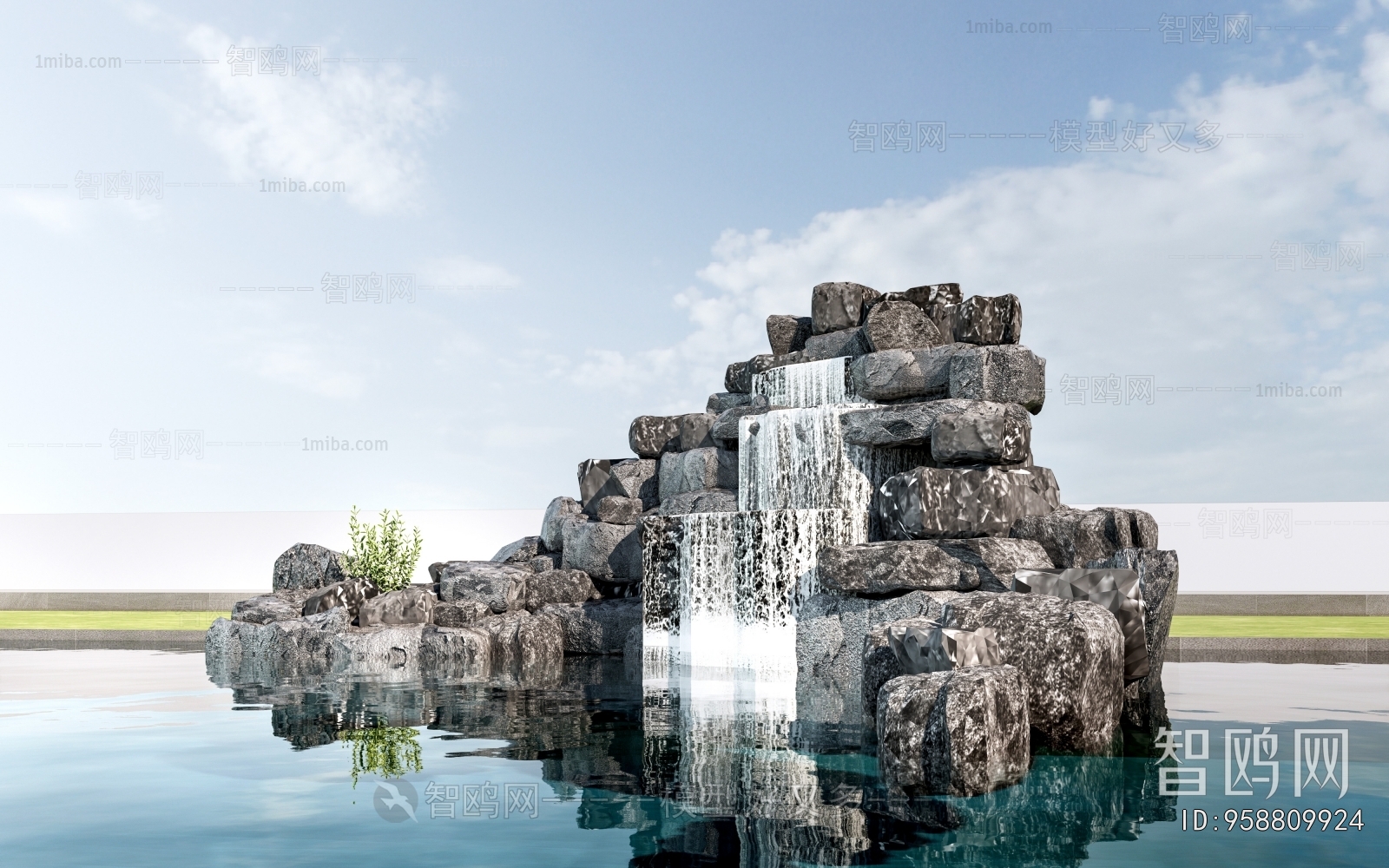 Modern Rockery Waterscape