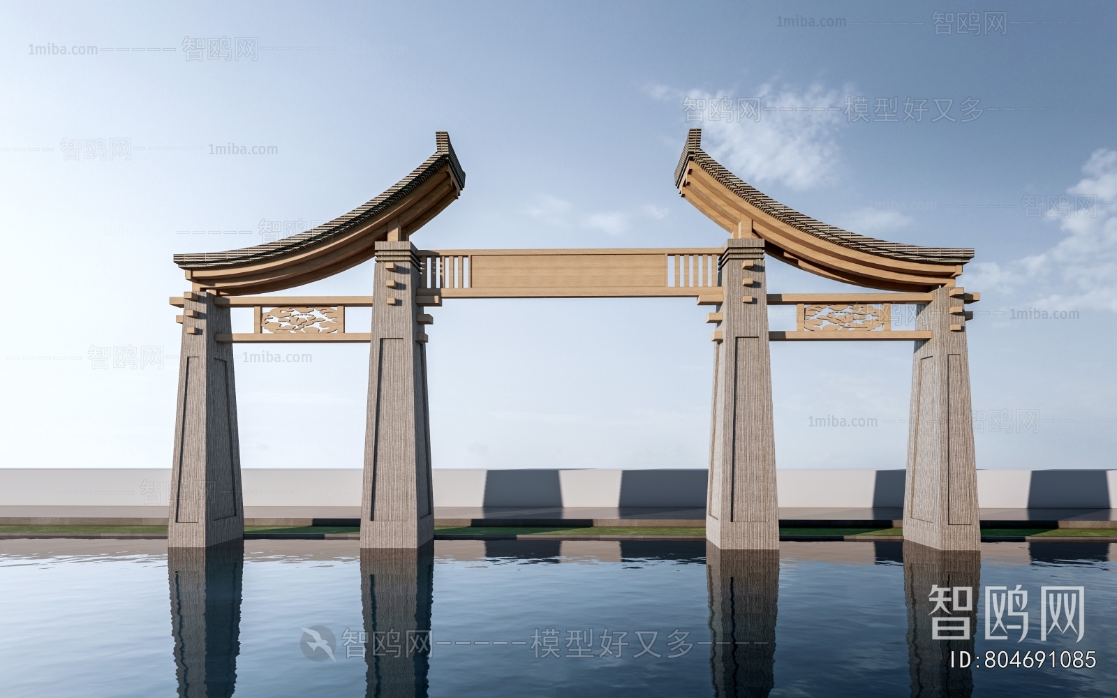 New Chinese Style Facade Element