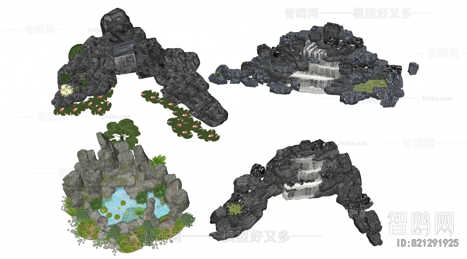 Modern Rockery Waterscape