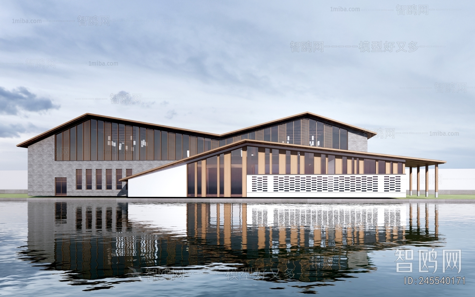 New Chinese Style Architecture Of Artistic Style