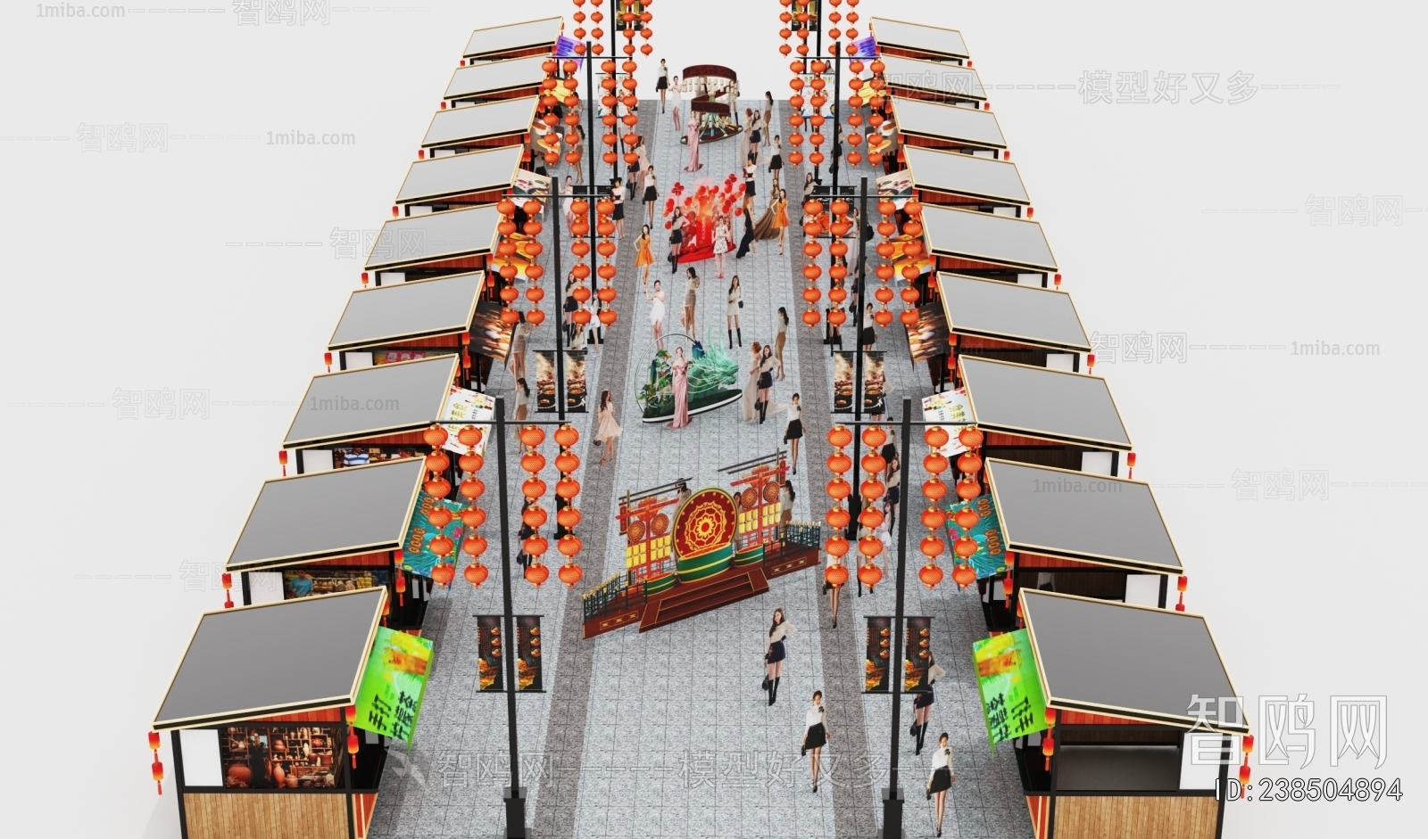 Chinese Style Commercial Street