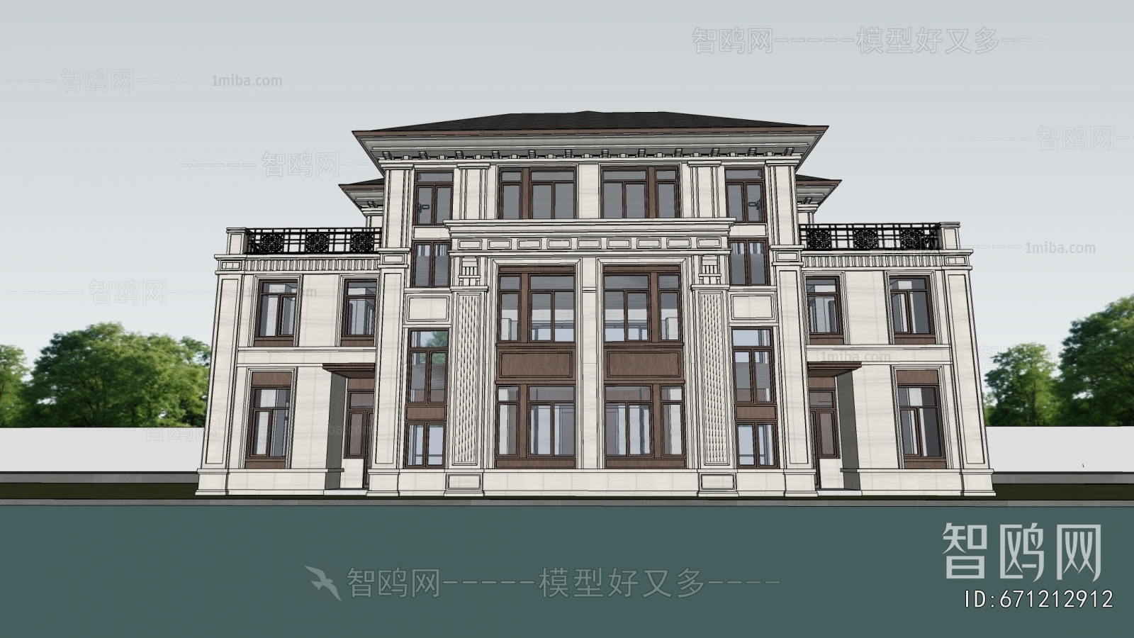 Simple European Style Detached Villa