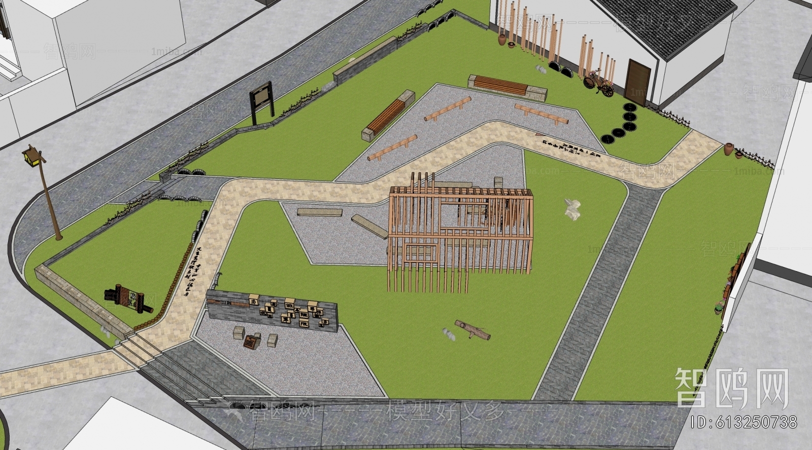 New Chinese Style Park Landscape