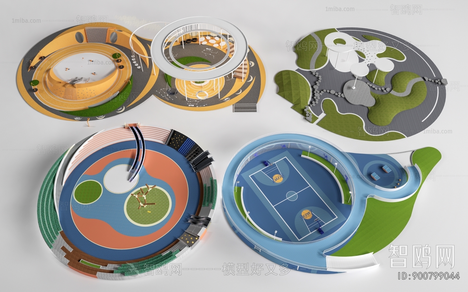 Modern Park Landscape