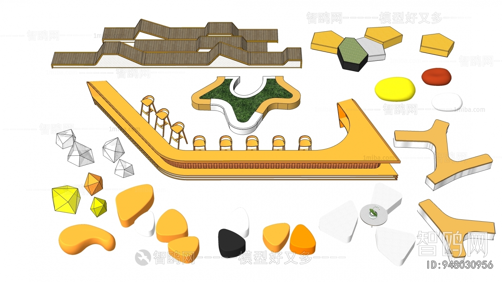 Modern Communal Chair