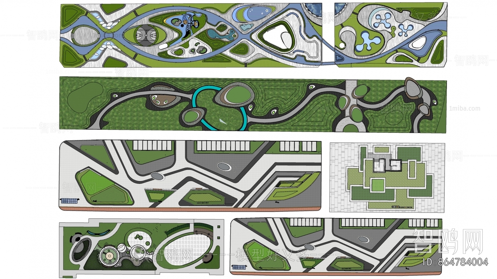 Modern Park Landscape