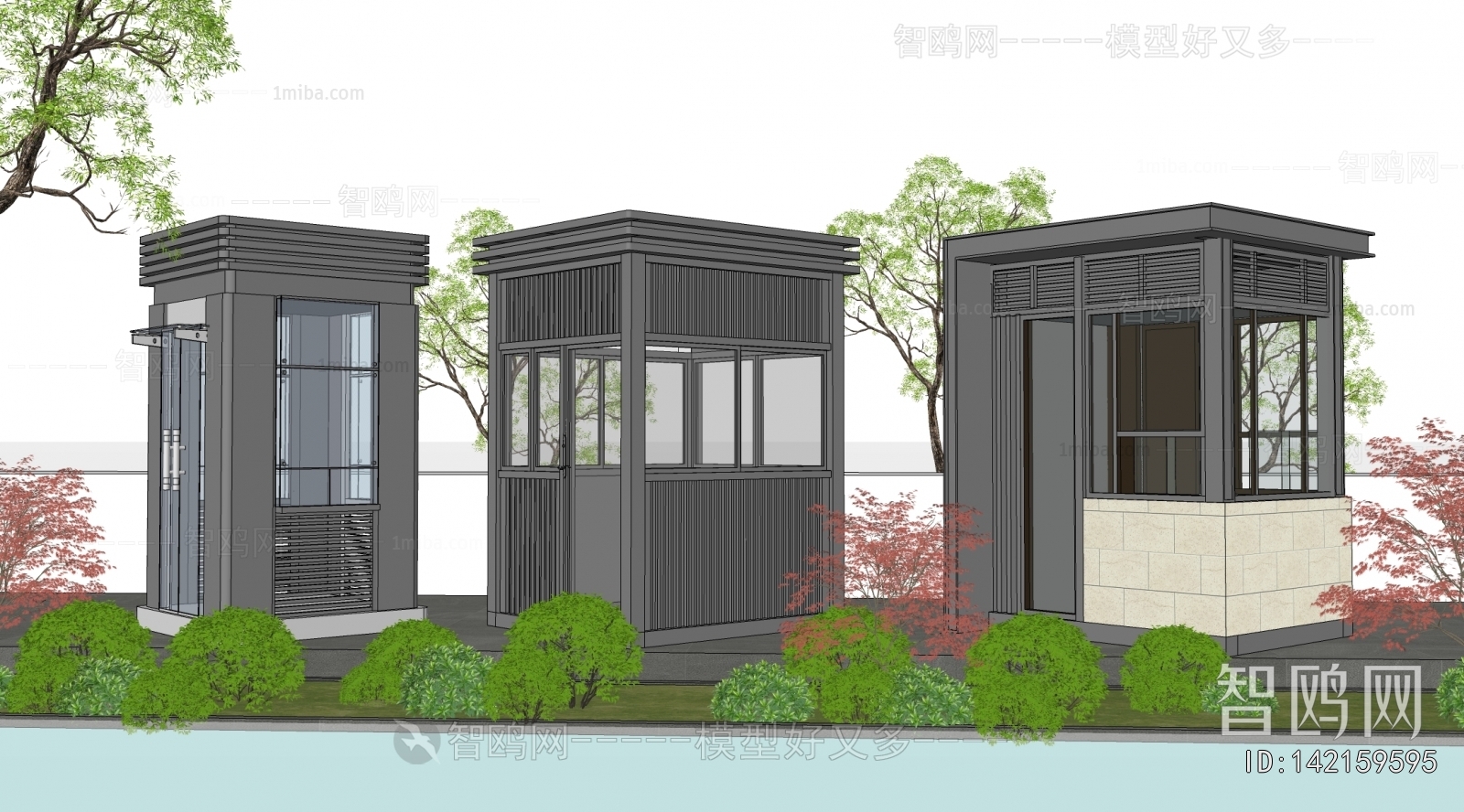 Modern Security Booth