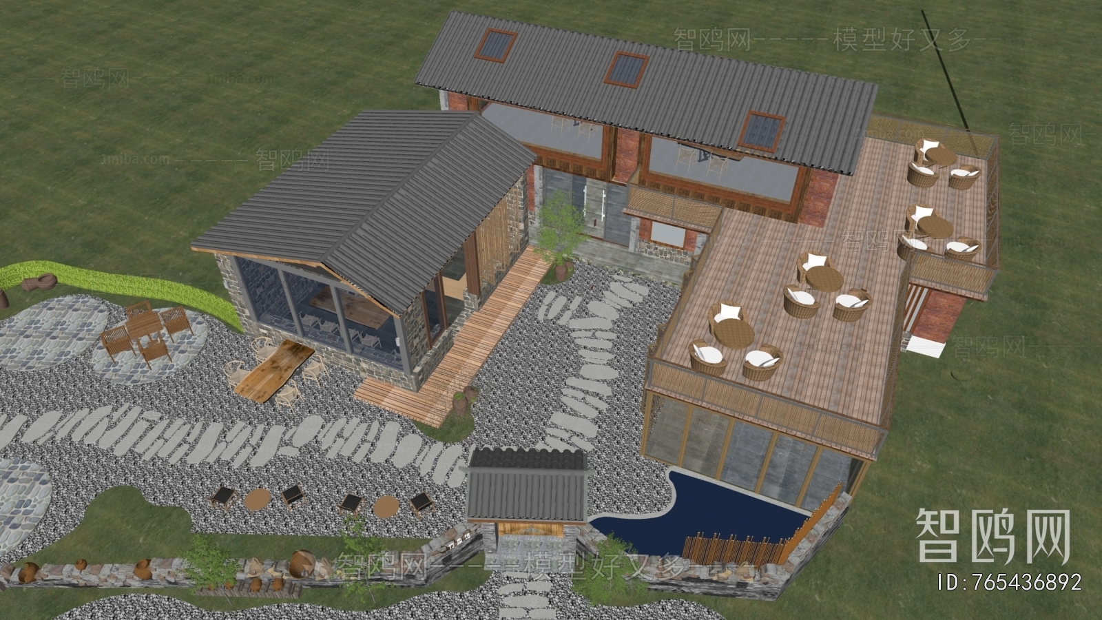 New Chinese Style Building Appearance