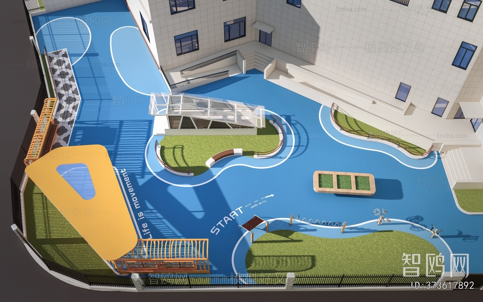 Modern Park Landscape