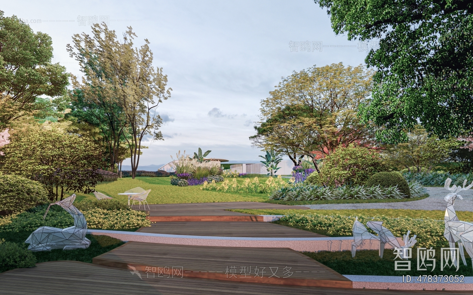 Modern Park Landscape