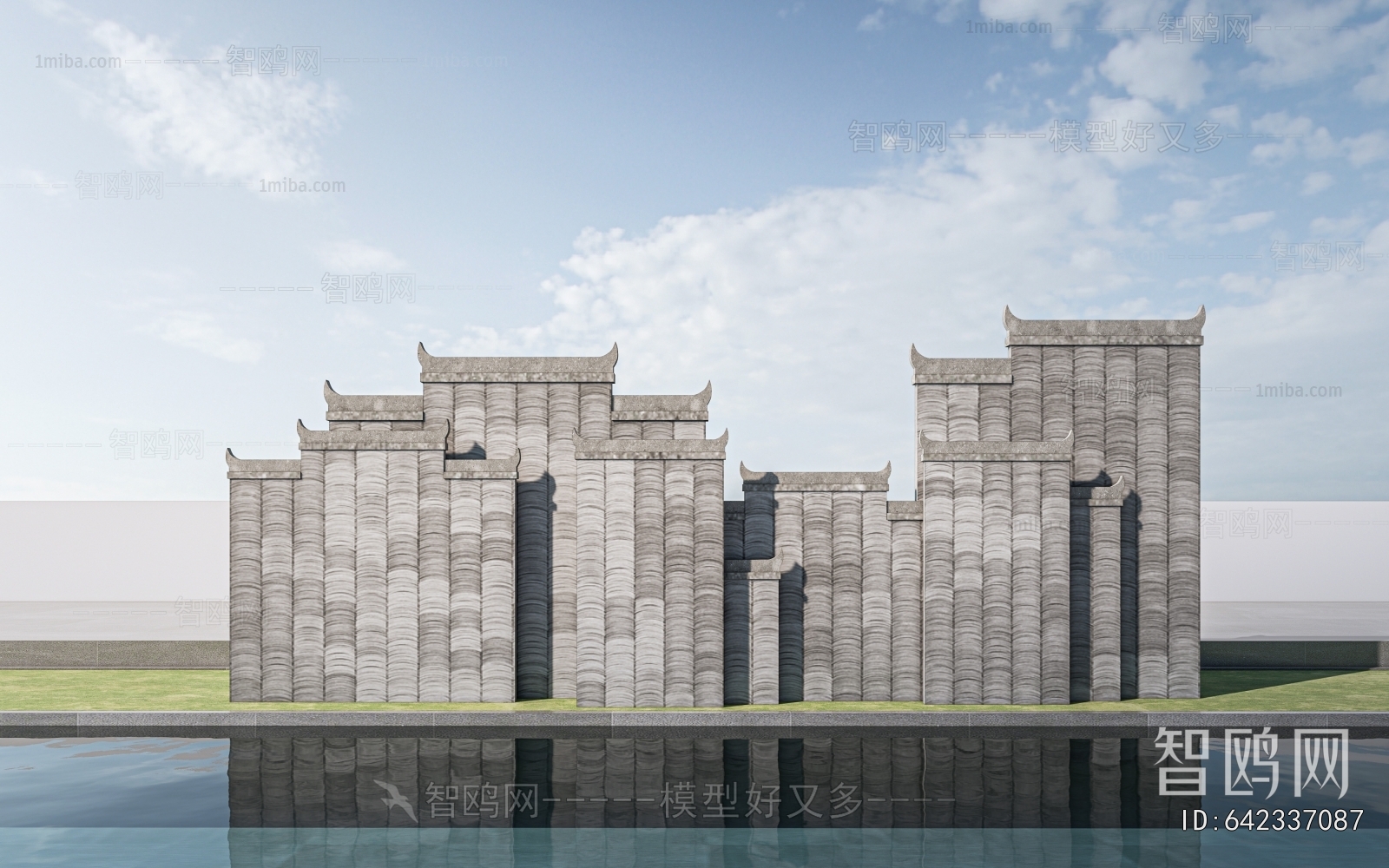 New Chinese Style Landscape Wall