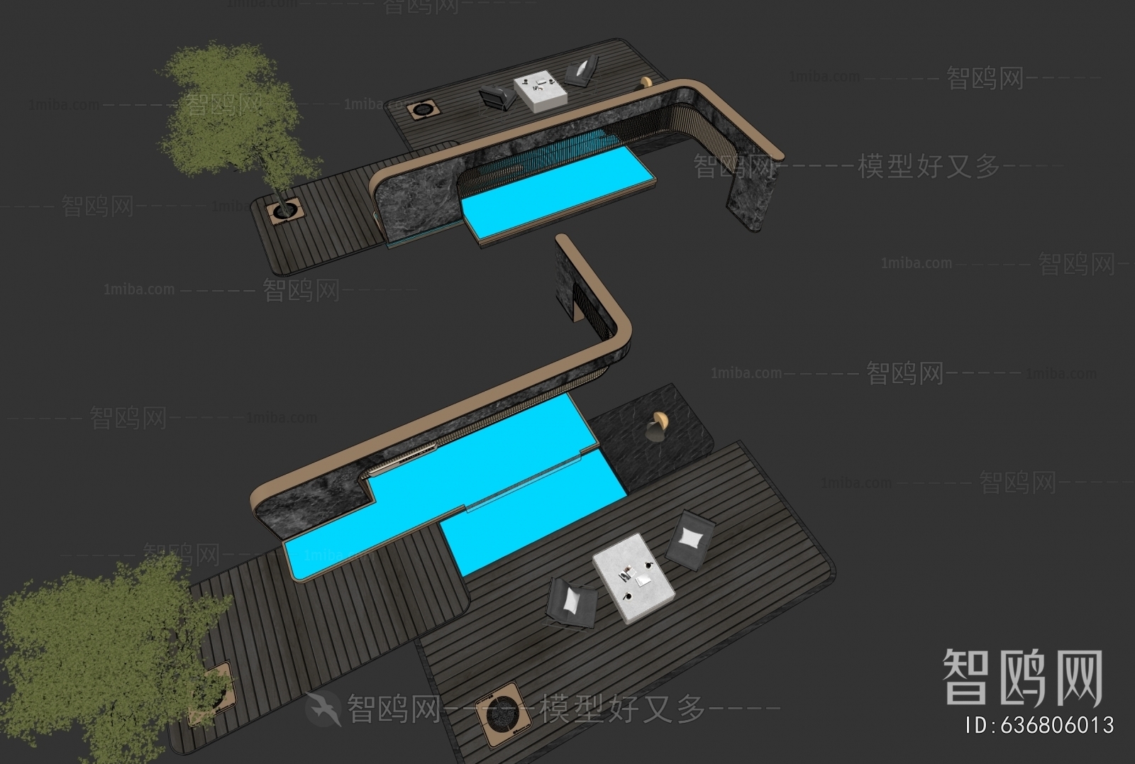 Modern Rockery Waterscape