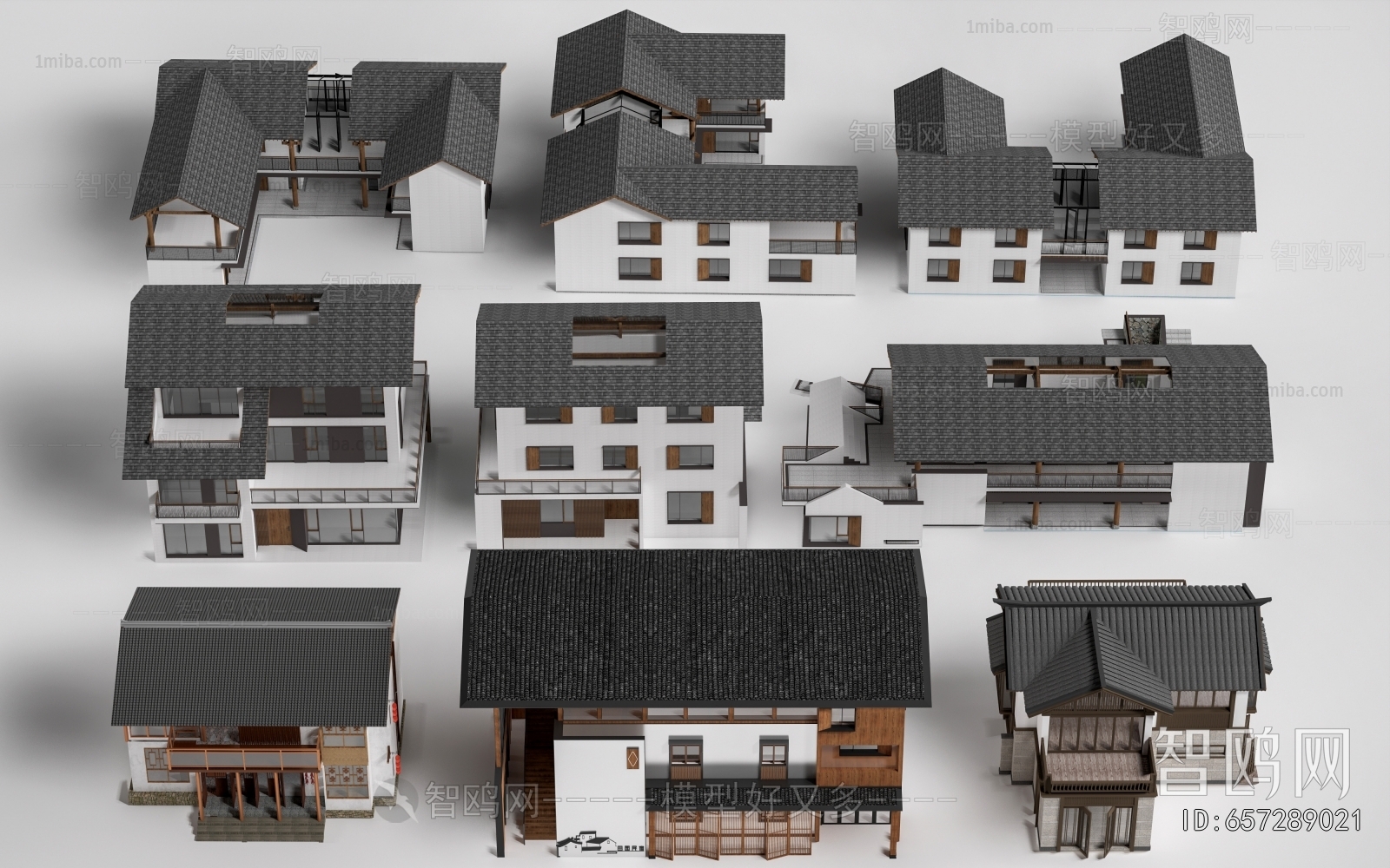 New Chinese Style Appearance Of Commercial Building