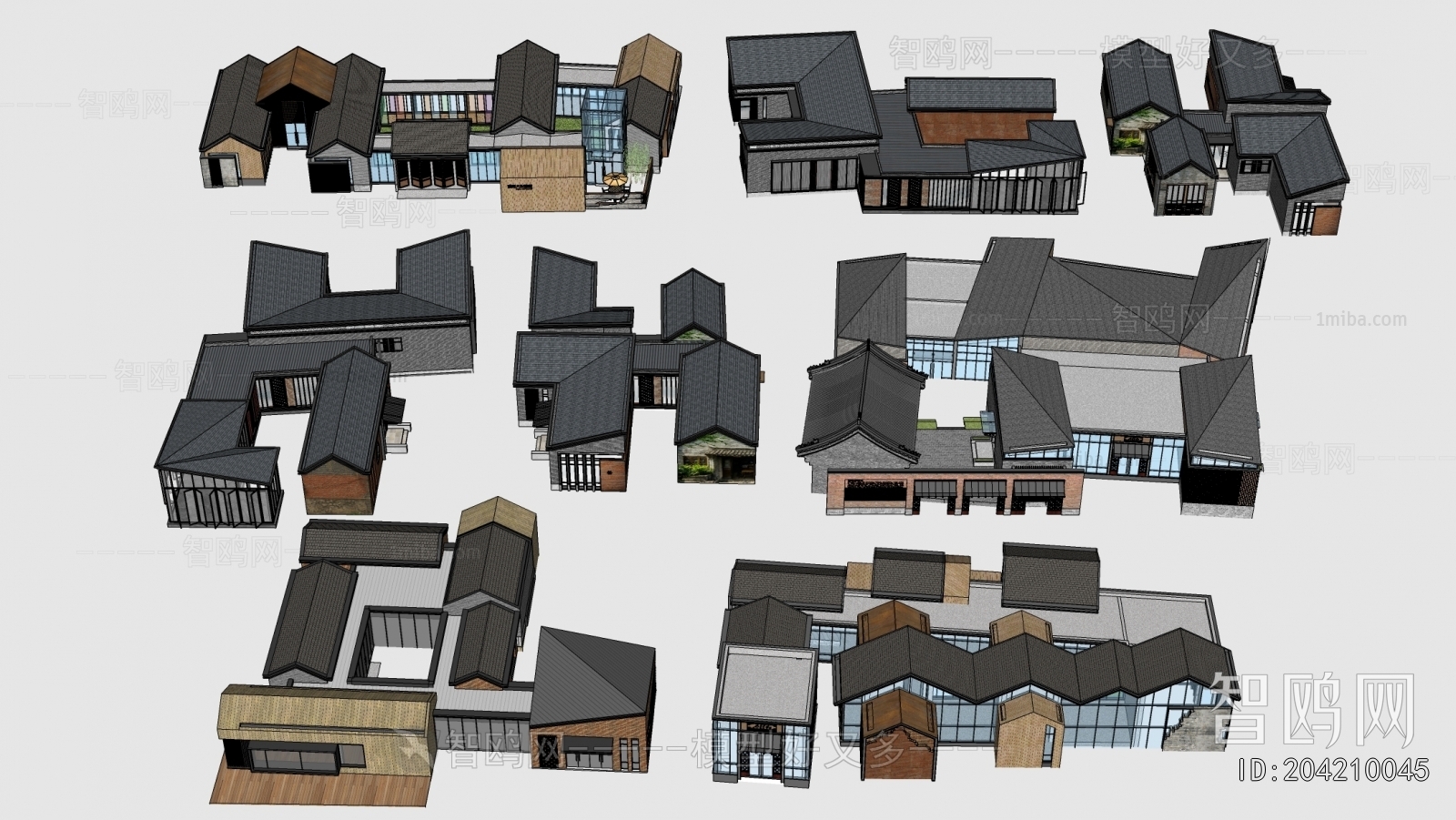 New Chinese Style Appearance Of Commercial Building