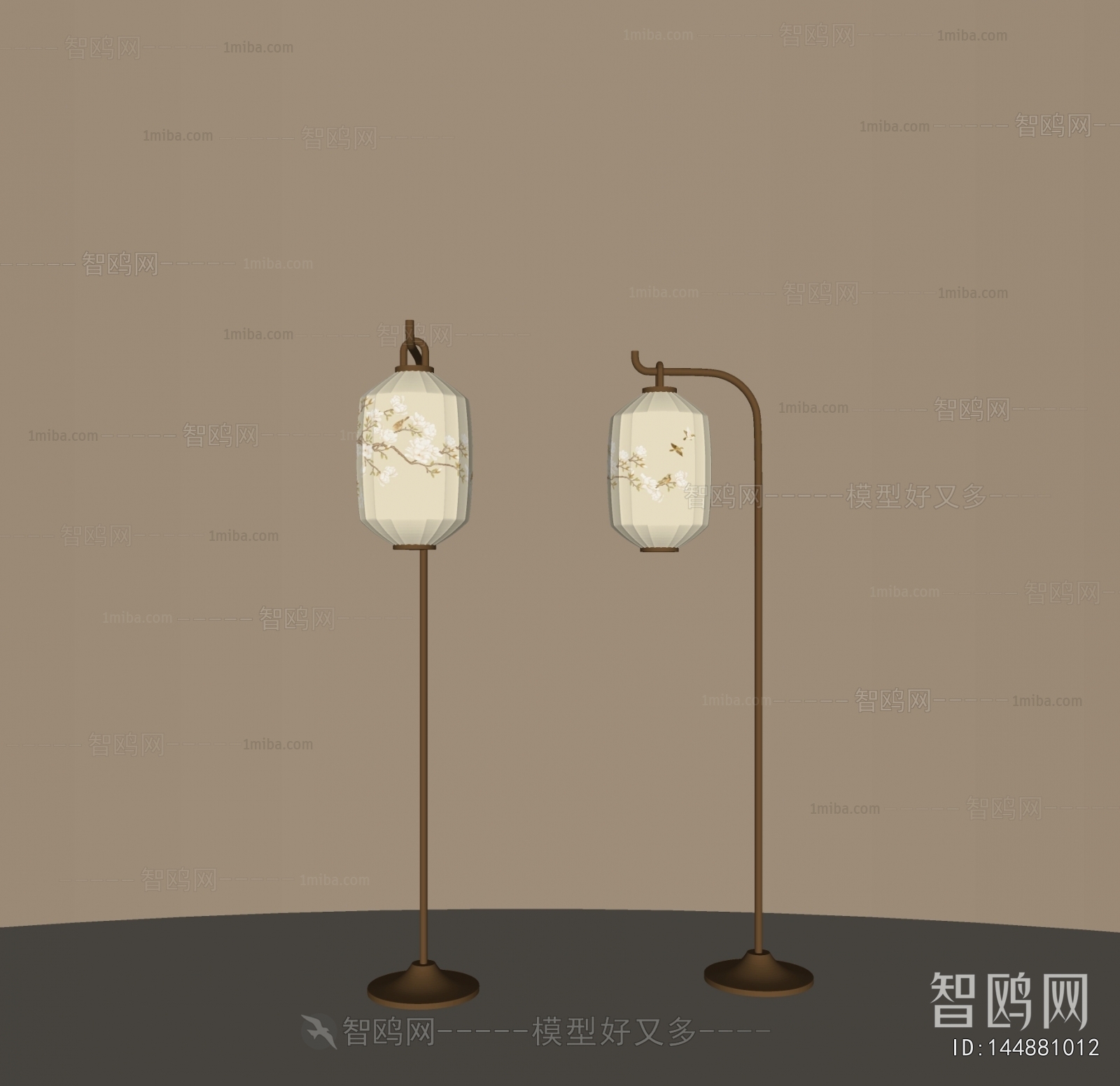 新中式禅意落地灯组合
