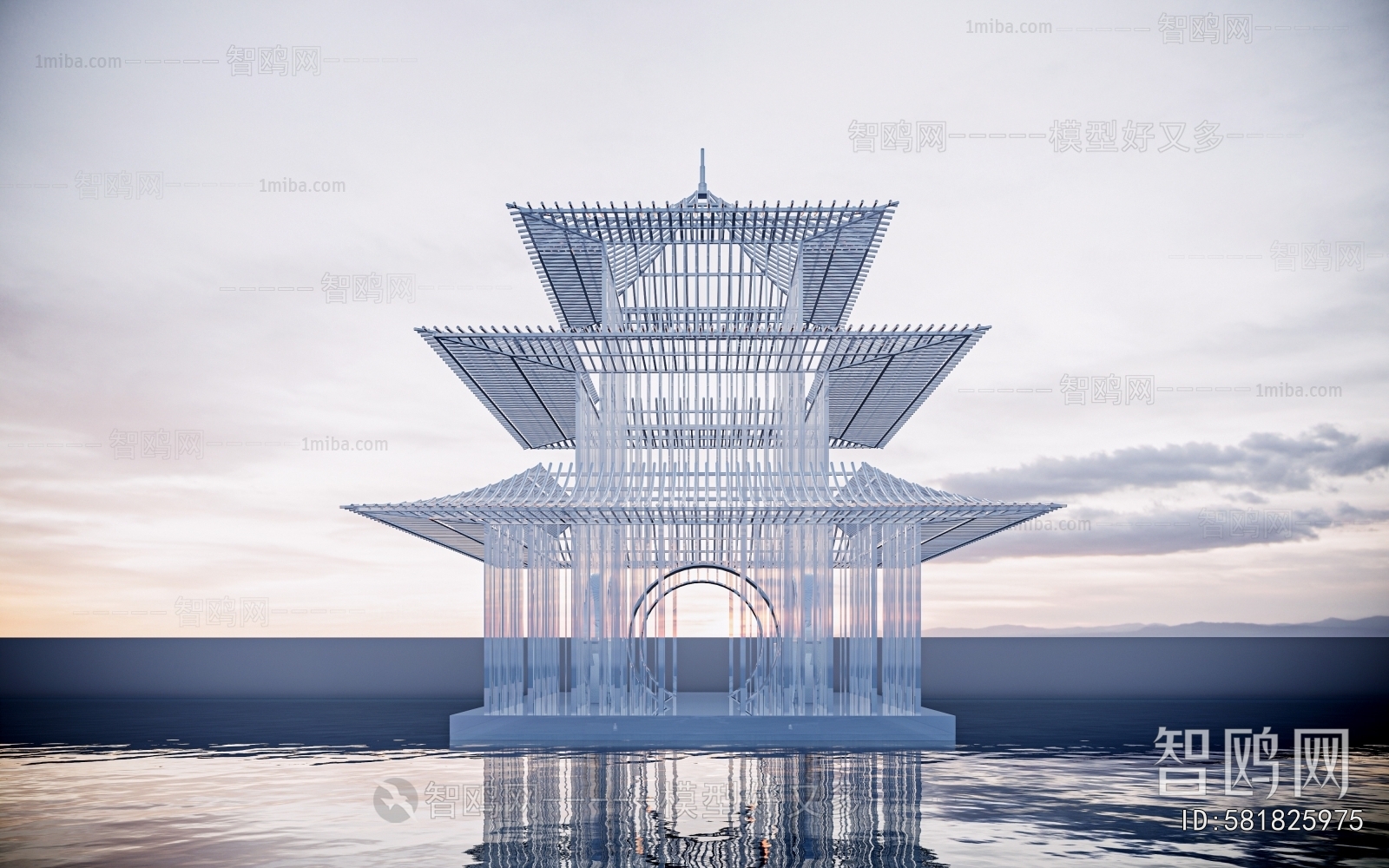 New Chinese Style Tower