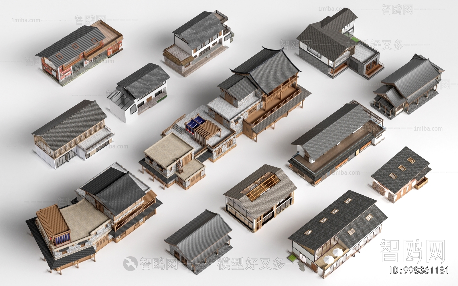 New Chinese Style Appearance Of Commercial Building