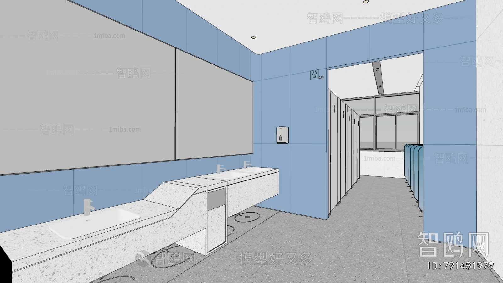 Modern Children's Restroom