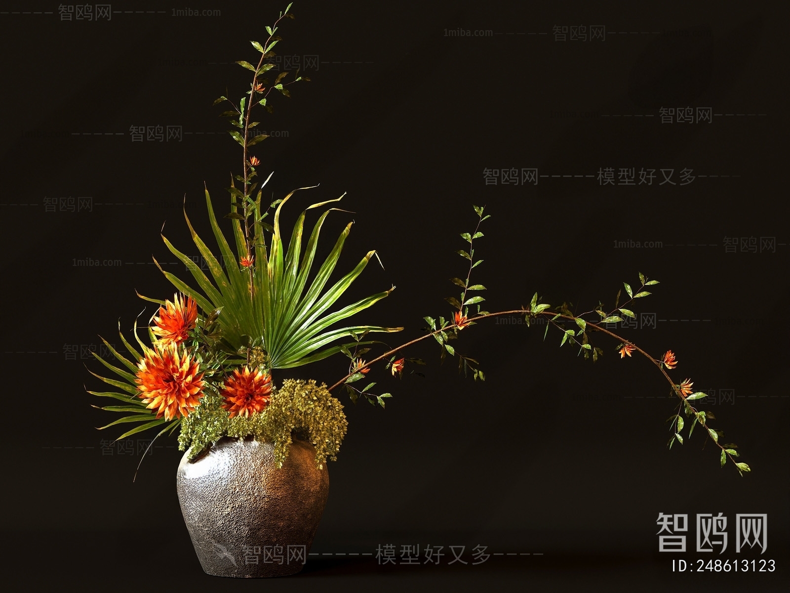 Wabi-sabi Style Flower Arrangement