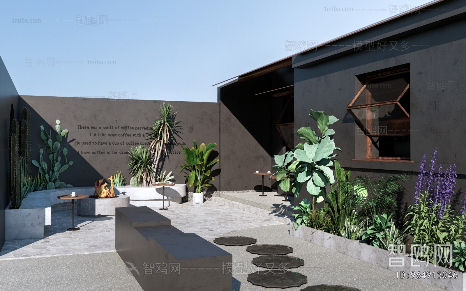 Modern Courtyard/landscape