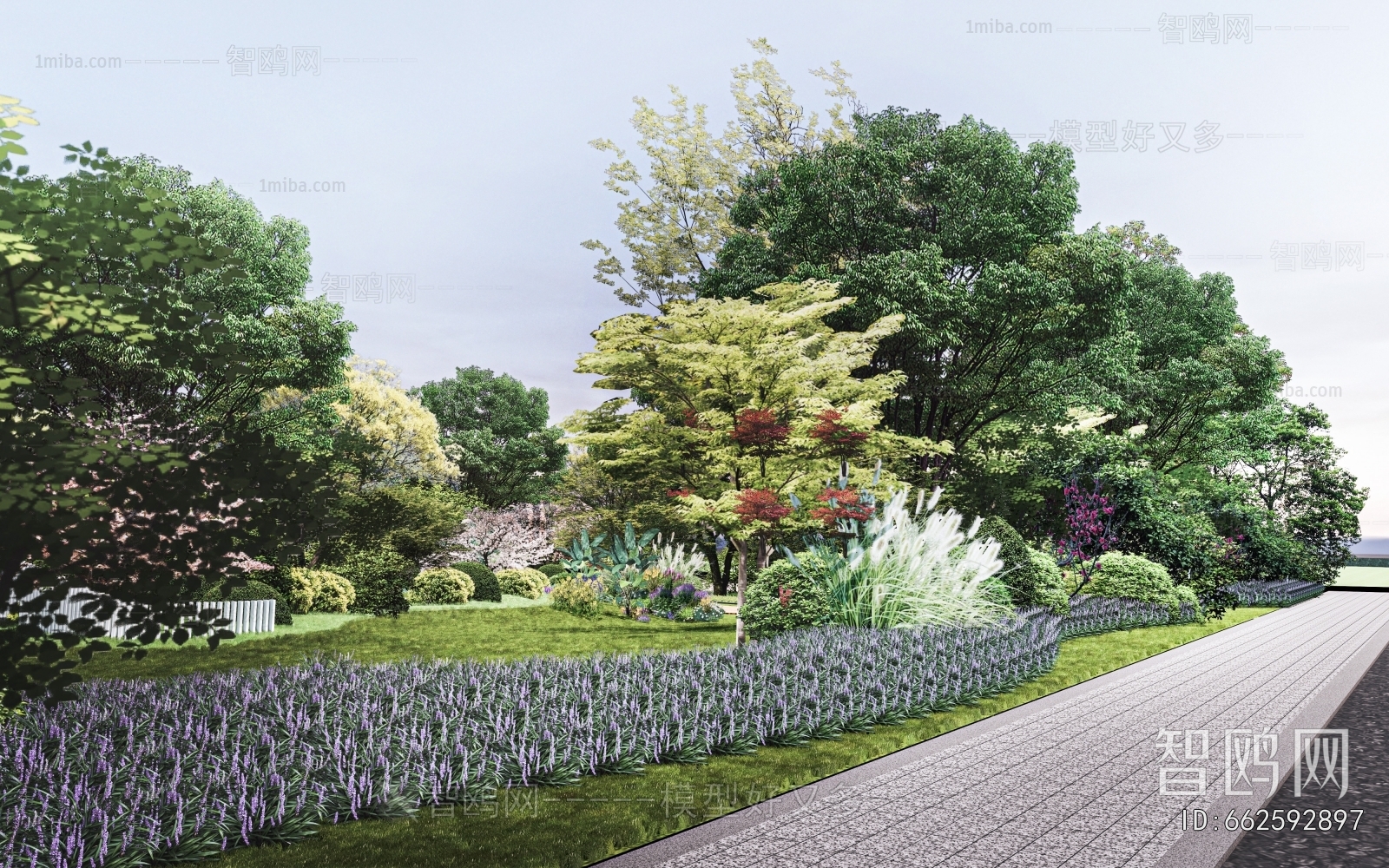 Modern Park Landscape