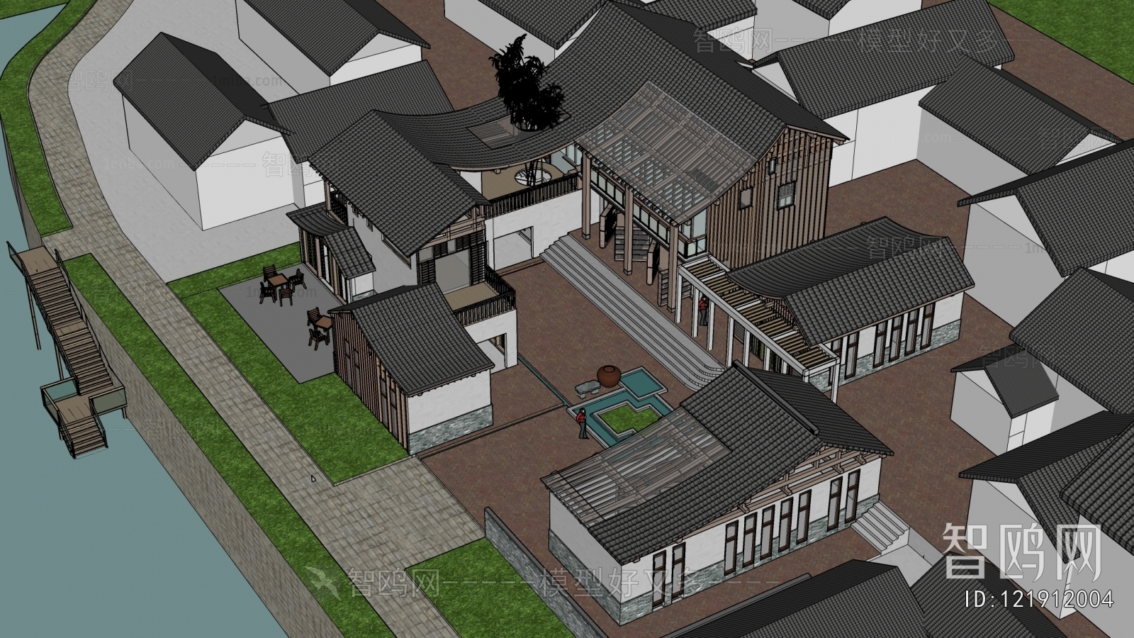 New Chinese Style Building Appearance