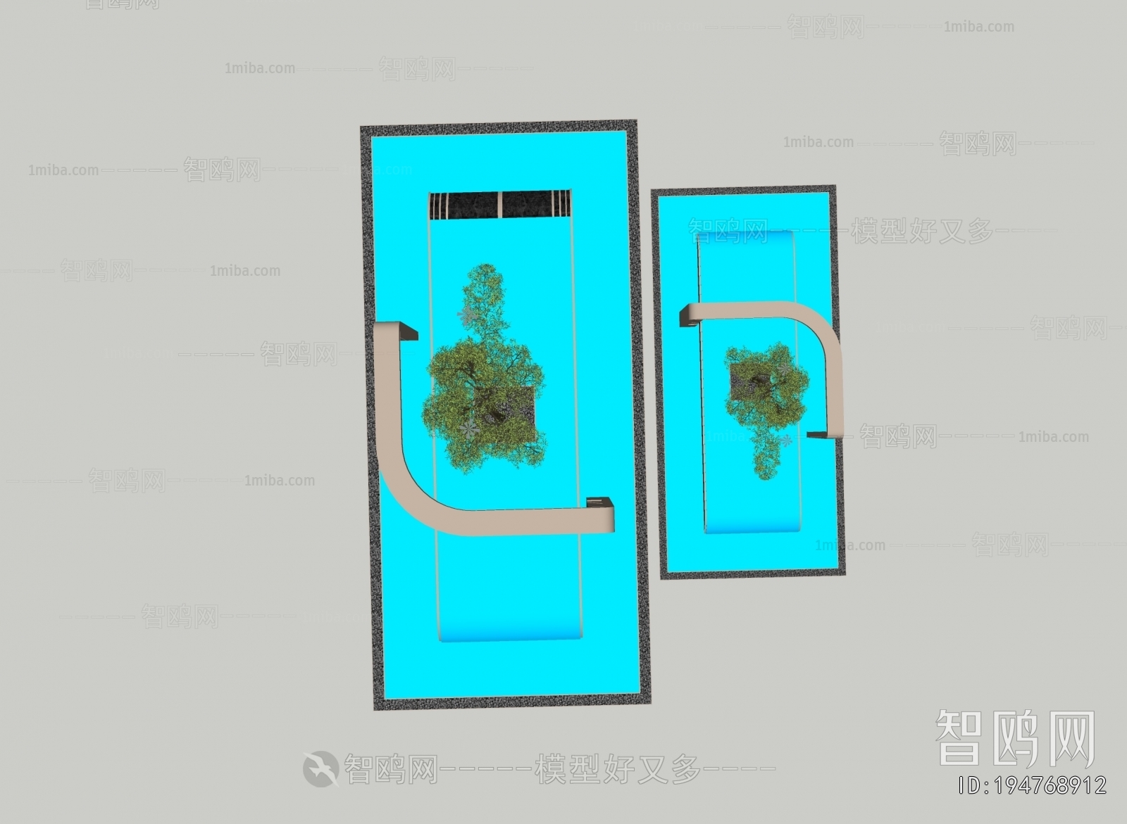 Modern Rockery Waterscape