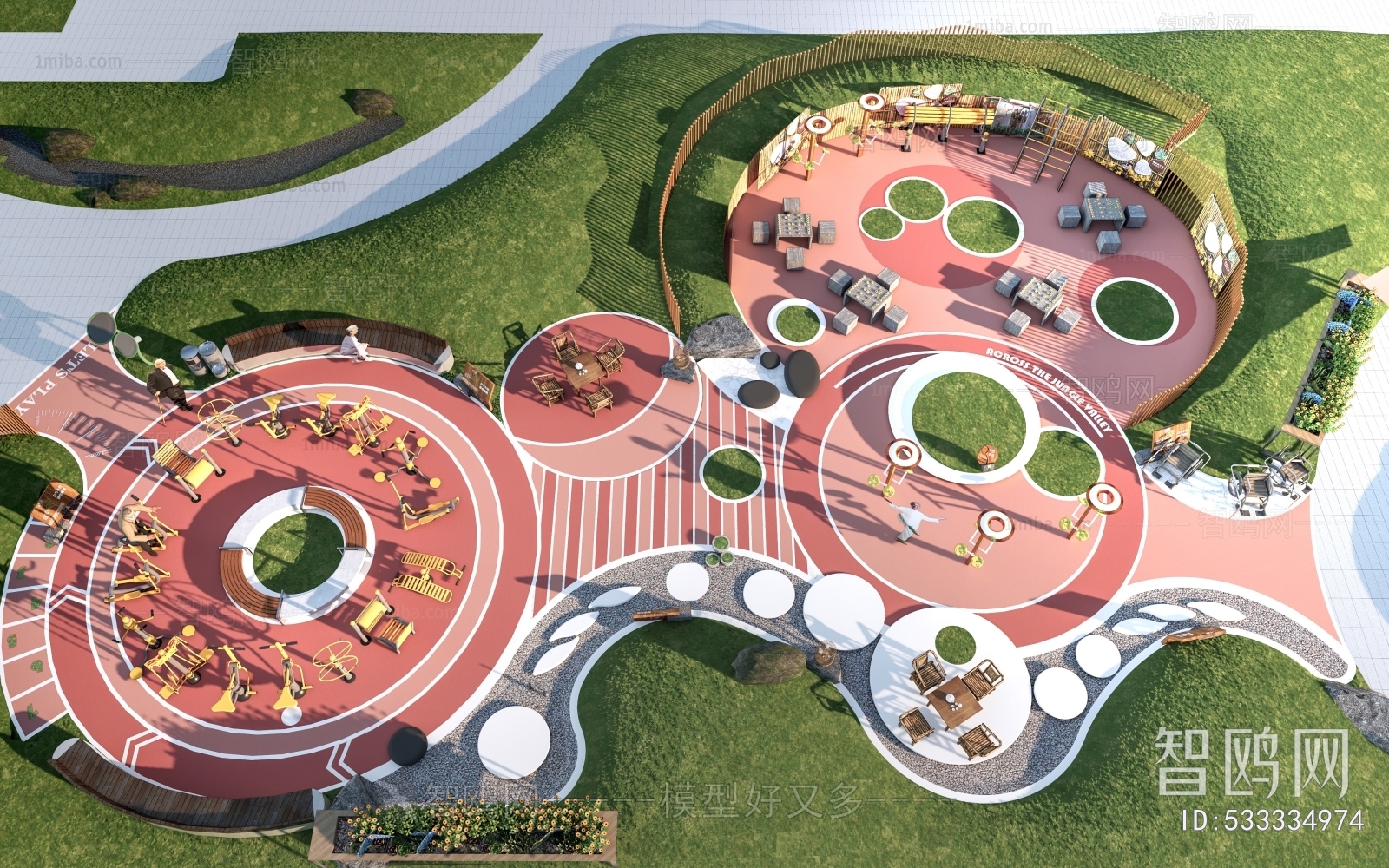 Modern Park Landscape