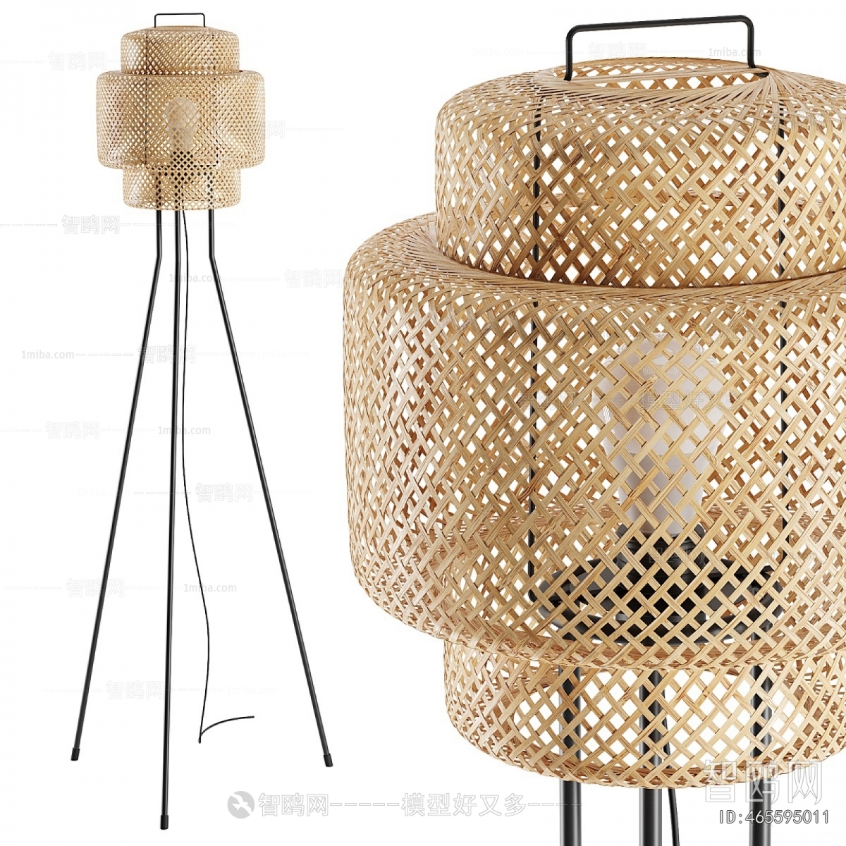 Southeast Asian Style Floor Lamp
