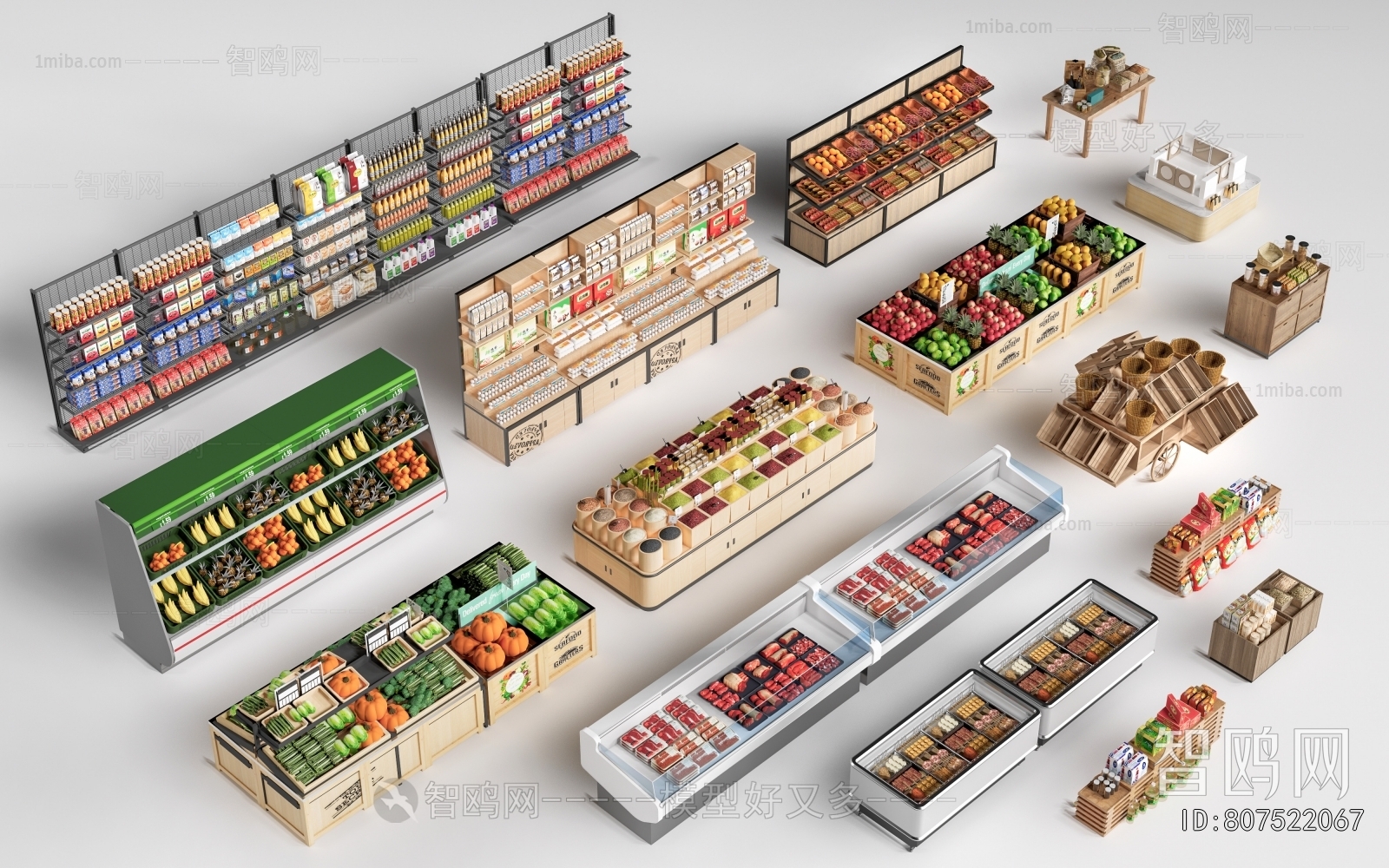 Modern Supermarket Shelf