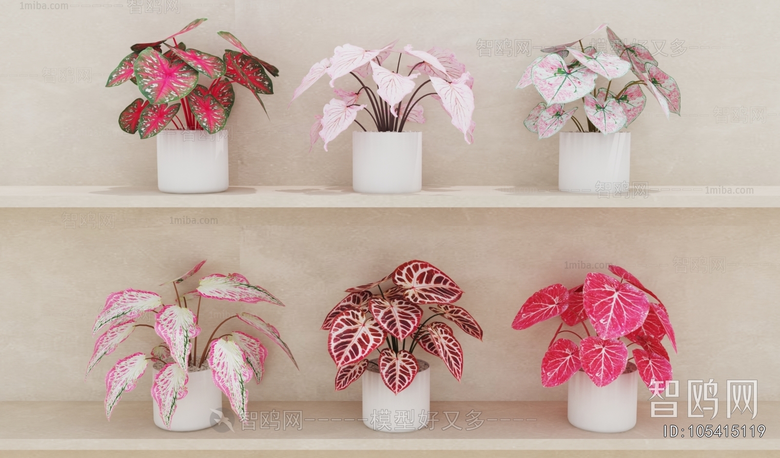 Modern Potted Green Plant