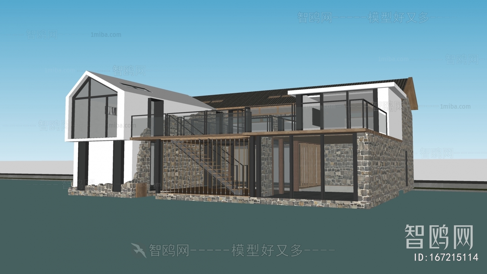 New Chinese Style Building Appearance