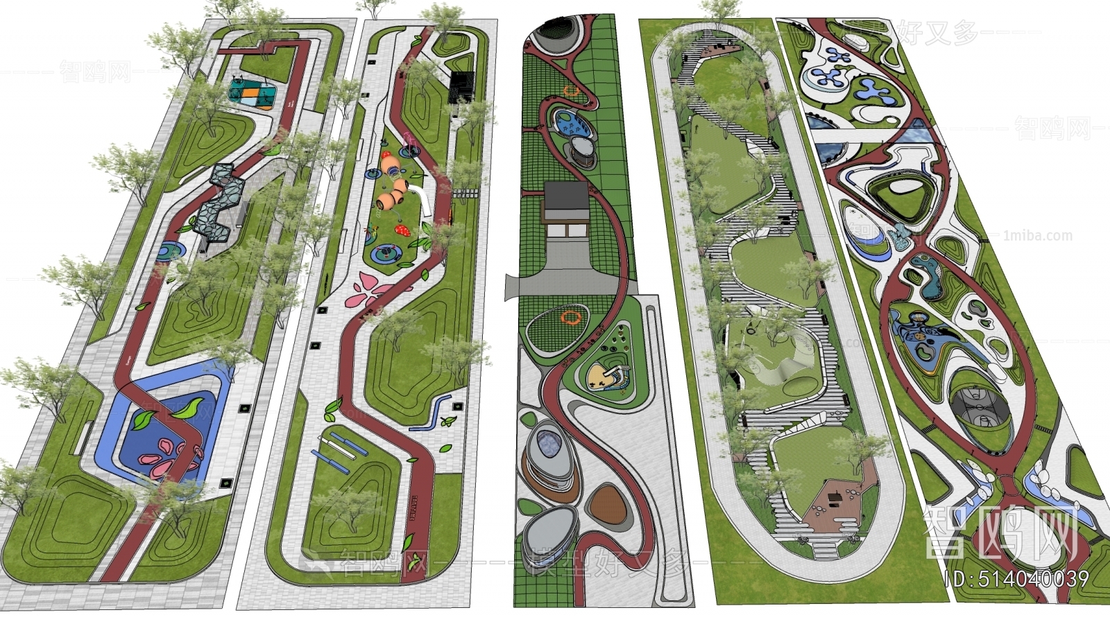 Modern Park Landscape