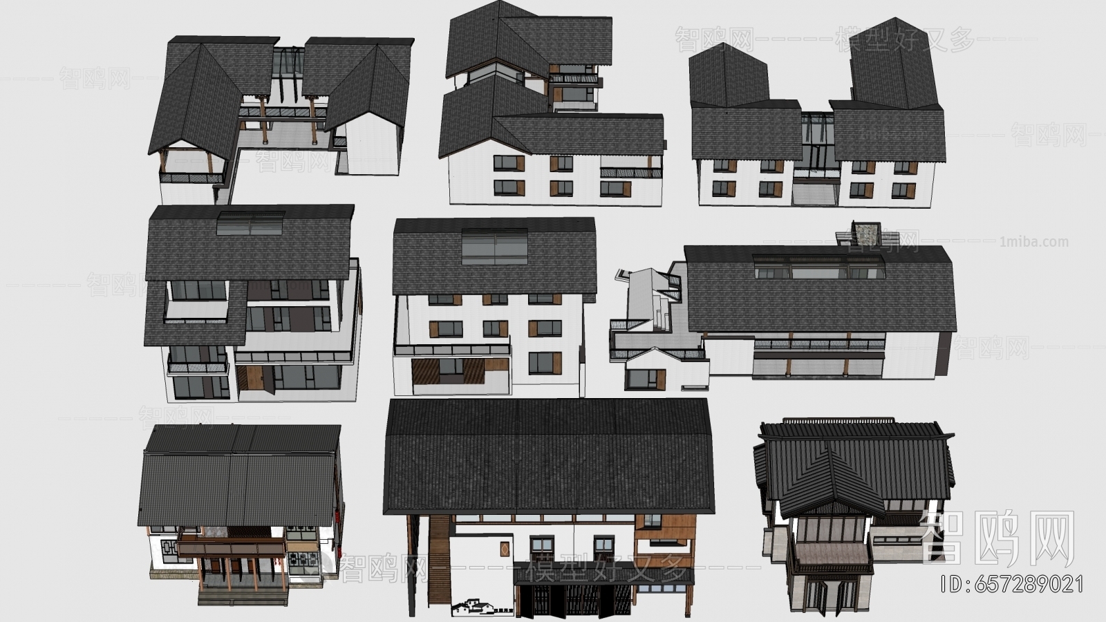 New Chinese Style Appearance Of Commercial Building