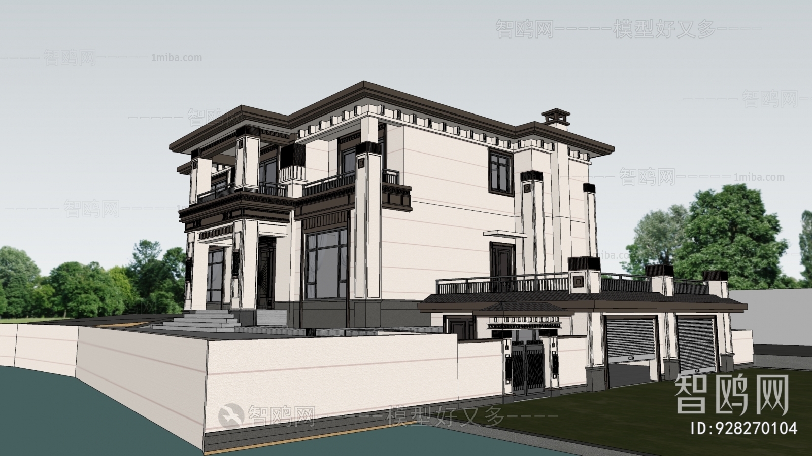 New Chinese Style Detached Villa