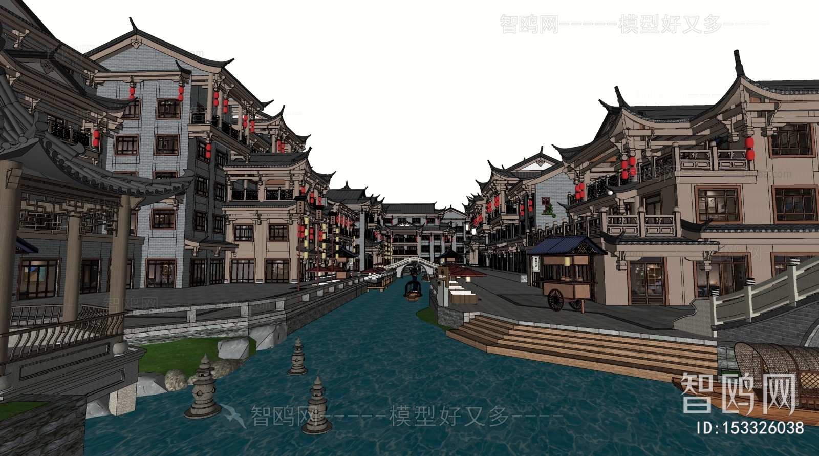 New Chinese Style Commercial Street