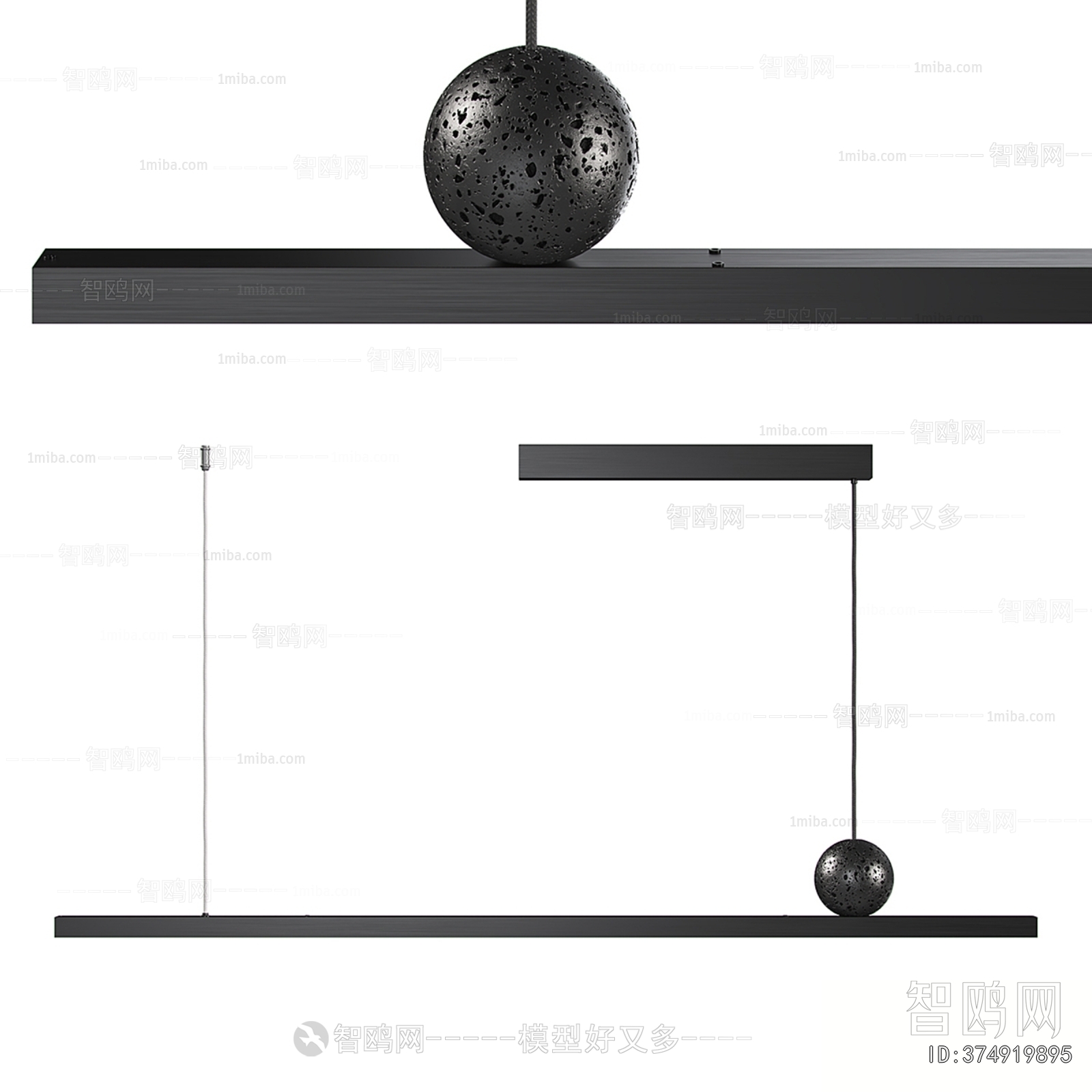 Modern Long Chandelier