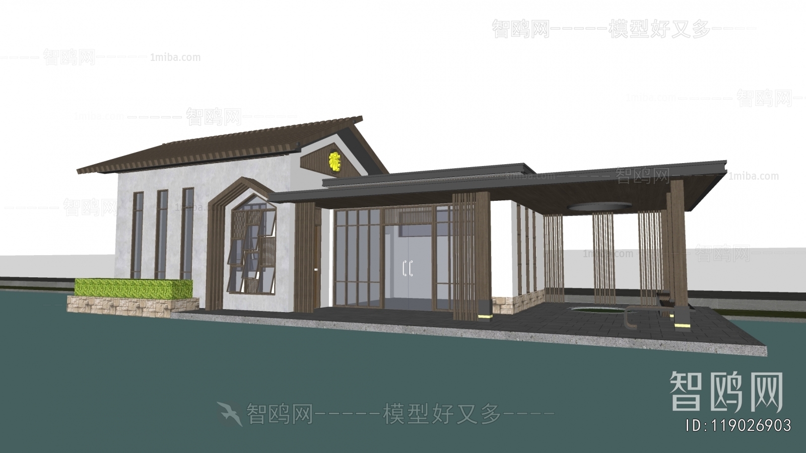 New Chinese Style Building Appearance